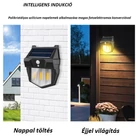 Kép 6/10 - Kültéri napelemes filament LED lámpa, vízálló, mozgásérzékelő funkcióval (3-9LED)