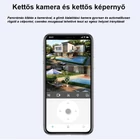 Kép 4/15 - Kültéri WiFi kamera, éjjellátó, mozgásérzékelős, kétlencsés, 4MP, IP67 vízálló (Q821)