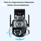 Kép 10/15 - Kültéri WiFi kamera, éjjellátó, mozgásérzékelős, kétlencsés, 4MP, IP67 vízálló (Q821)