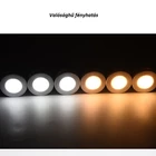 Kép 8/9 - Távirányítós szekrény lámpa, (6 db-os) elemes éjszakai fény készlet (2 távirányító + 3 fehér fény + 3 meleg fény)