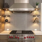 Kép 9/9 - Távirányítós szekrény lámpa, (6 db-os) elemes éjszakai fény készlet (2 távirányító + 3 fehér fény + 3 meleg fény)