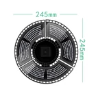 Kép 4/4 - LED növénynevelő lámpa 432 LED-del, E27 foglalat, piros-kék fény, 24,5 cm, teljes spektrum