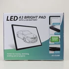 Kép 11/11 - LED rajztábla, átrajzoló tábla, (A3) tölthető, beépített akkuval