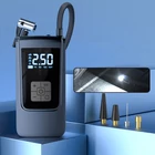 Kép 2/7 - Légkompresszor akkus, autós (7,4V-12V), 2000 mAh Li-ion, (10 Bar)