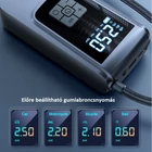 Kép 4/7 - Légkompresszor akkus, autós (7,4V-12V), 2000 mAh Li-ion, (10 Bar)