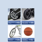 Kép 6/7 - Légkompresszor akkus, autós (7,4V-12V), 2000 mAh Li-ion, (10 Bar)