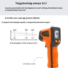 Kép 5/9 - Lézeres infra hőmérő pisztoly -50 - +600°C digitális LCD kijelzővel (T600)