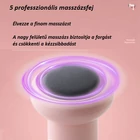 Kép 6/8 - Masszázspisztoly akkumulátoros, mélymasszázs masszírozó, 5 fejjel (fehér)