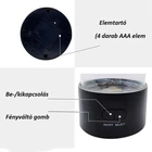 Kép 3/9 - Medúza lámpa, színes hengeres éjszakai hangulatfény, (USB-s/elemes)