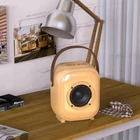 Kép 3/6 - Mini karaoke Bluetooth hangszóró 2 db mikrofonnal (krémfehér)