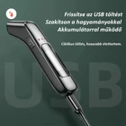 Kép 8/9 - Nagy pontosságú hordozható alkoholmérő, újratölthető alkoholszonda, LCD kijelzővel (fekete)