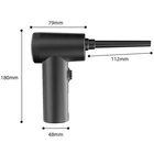 Kép 2/9 - Turbó ventillátor porfújó kifújó nagy teljesítményű vezeték nélküli porfúvó, mini kézi (CF08)