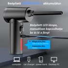 Kép 5/9 - Turbó ventillátor porfújó kifújó nagy teljesítményű vezeték nélküli porfúvó, mini kézi (CF08)