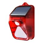 Kép 1/6 - Napelemes betörésjelző lámpa, mozgásérzékelős, távirányítós riasztó (100dB), kültéri (IP65)
