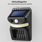 Kép 8/10 - Napelemes mozgásérzékelős fali lámpa lila fénnyel, szúnyogirtó funkcióval, kültéri kerti lámpa, (W792) fehér fény