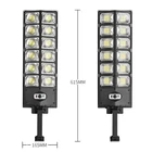 Kép 3/9 - Napelemes utcai lámpa, kétsoros solar kerti világítás (W789B-6 LED)