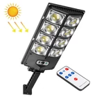 Kép 1/7 - Napelemes utcai lámpa, kétsoros solar kerti világítás (W789A-4 LED)