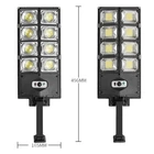 Kép 2/7 - Napelemes utcai lámpa, kétsoros solar kerti világítás (W789B-4 LED)