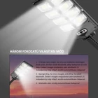Kép 5/7 - Napelemes utcai lámpa, kétsoros solar kerti világítás (W789B-4 LED)