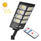 Kép 1/7 - Napelemes utcai lámpa, kétsoros solar kerti világítás (W789B-4 LED)