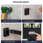 Kép 12/12 - Napelemes utcai lámpa, solar kerti világítás 2-es (W777B)