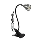 Kép 2/7 - Növény nevelő lámpa csíptethető, USB, fényerő szabályozós, teljes spektrumú (1 fej)