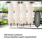 Kép 8/11 - Növénynevelő LED lámpa, 12V, hideg napfény (8x30 cm ALU 4 fej)