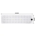 Kép 3/11 - Növénynevelő LED lámpa, 12V, teljes spektrumú  (8x30 cm ALU 2 fej)