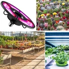 Kép 7/7 - Növénynevelő LED lámpa teljes spektrumú, kerek, E27 foglalattal (288 LED)