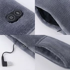 Kép 4/5 - Nyakmelegítő fűthető és több fokozatú vibrációs masszírozó velúr sál USB-s (fehér)