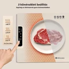 Kép 5/10 - Összehajtható elektromos melegítőtálca (240W) állítható hőmérséklettel, időzített zárással (230V)