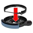Kép 6/10 - Extol Premium porelszívó adapter (feltét) sarokcsiszolóhoz, csiszoláshoz (8807020)