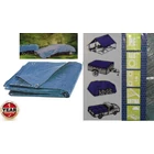 Kép 2/2 - EXTOL PE takaróponyva 5x8m vízálló lefűzhető 70g (kék)