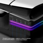 Kép 6/9 - PS5 Slim vízszintes dokkoló állvány RGB fénnyel, 4 USB HUB, fehér