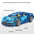 Kép 3/4 - Sembo Block Versenyautó építőjáték készlet 1:14 (1220 darabos) Bugatti 8604