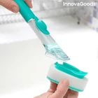 Kép 4/5 - Mosogató súrolókefe szivacs készlet fogantyúval mosószer adagoló tartállyal CLEASY InnovaGoods