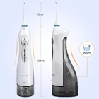 Kép 5/8 - Szájöblítő fogászati vízsugár 300 ml víztartállyal, IPX7 vízálló fogtisztító, USB  tölthető (Mornwell D52)