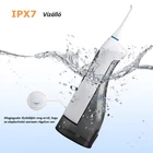 Kép 7/8 - Szájöblítő fogászati vízsugár 300 ml víztartállyal, IPX7 vízálló fogtisztító, USB  tölthető (Mornwell D52)