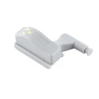 Kép 2/10 - Szekrény zsanér LED-es világítás, univerzális, elemes, automatikus (10 darabos készlet) fehér fényű