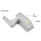 Kép 5/10 - Szekrény zsanér LED-es világítás, univerzális, elemes, automatikus (10 darabos készlet) fehér fényű