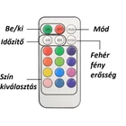 Kép 4/12 - Távirányítós RGB színes éjszakai fény, (6 db-os) elemes szekrény lámpa készlet (2 távirányító + 6 lámpa)
