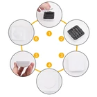 Kép 7/12 - Távirányítós RGB színes éjszakai fény, (6 db-os) elemes szekrény lámpa készlet (2 távirányító + 6 lámpa)