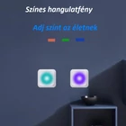 Kép 10/12 - Távirányítós RGB színes éjszakai fény, (6 db-os) elemes szekrény lámpa készlet (2 távirányító + 6 lámpa)