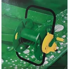 Kép 1/2 - hordozható tömlőtartó kocsi 45 méteres locsolótömlőhöz, ABS műanyag és fém vázzal