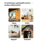 Kép 9/11 - Ultrahangos ugatásgátló 4 hangszórós, 3 fokozatú, beépített akkuval (fekete)