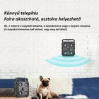 Kép 10/11 - Ultrahangos ugatásgátló 4 hangszórós, 3 fokozatú, beépített akkuval (fekete)