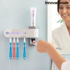 Kép 3/8 - InnovaGoods UV fogkefe sterilizáló tartóval és fogkrém adagolóval SMILUV 