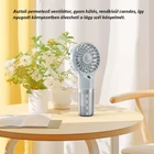 Kép 9/12 - Hordozható kézi párásító ventilátor, USB újratölthető hidratáló elektromos ventilátor (szürke)