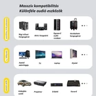 Kép 14/16 - Vezeték nélküli Bluetooth 5.3 audio adó-vevő (transmitter & receiver) kijelzővel, MP3 lejátszó