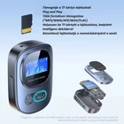 Kép 5/16 - Vezeték nélküli Bluetooth 5.3 audio adó-vevő (transmitter & receiver) kijelzővel, MP3 lejátszó